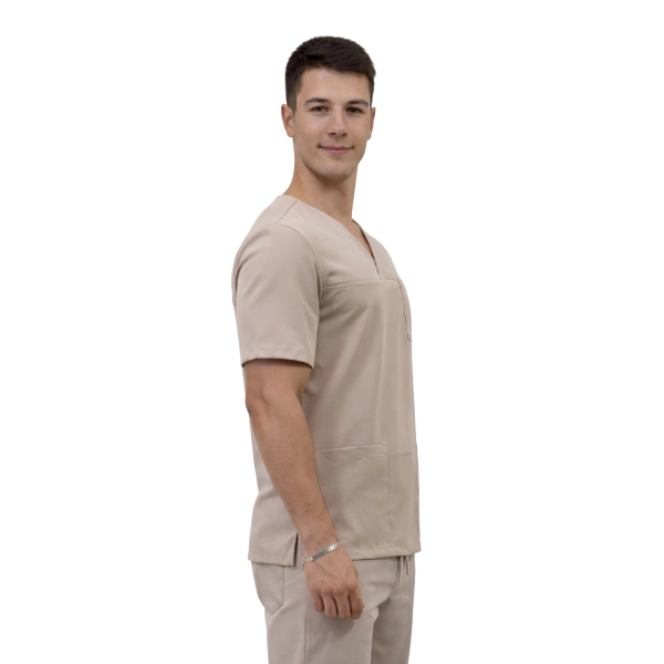 Bluza medyczna kasak beżowa  Stretch roz. L